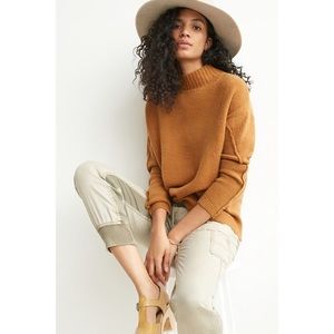 ANTHROPOLOGIE LALIA MOCK NECK PULLOVER